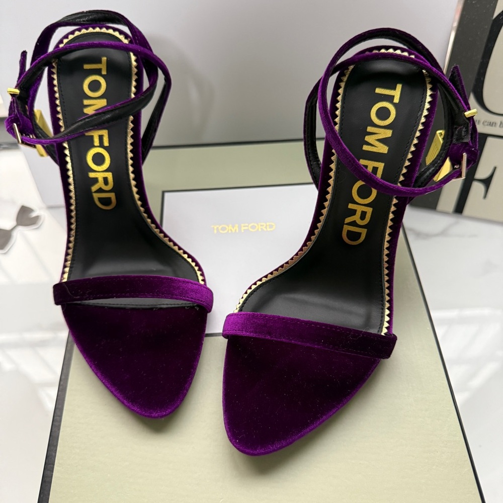 Tom Ford Women's Velvet Purple Heels